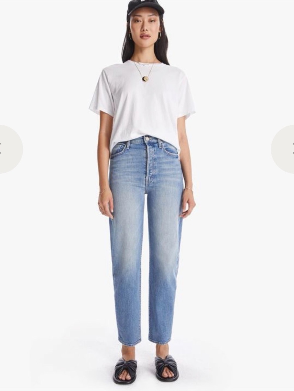 MOTHER Vintage Light Blue Straight Leg Jeans